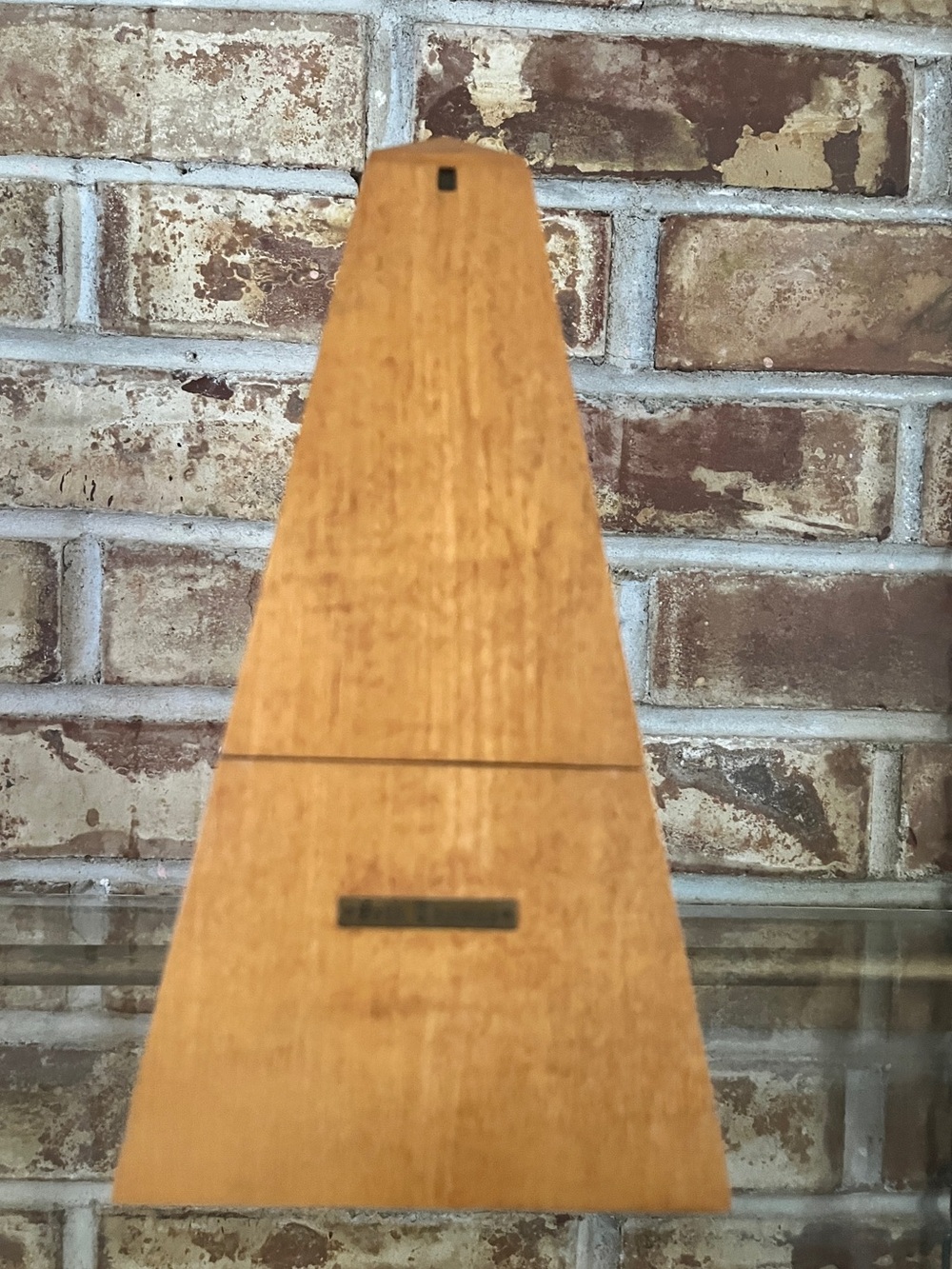Vintage Seth Thomas Mechanical Metronome - Light Brown. Works!